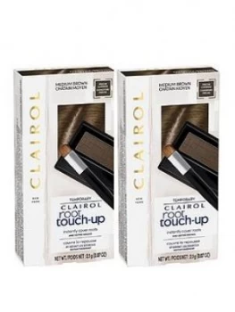 Clairol Clairol Hair Dye 2.1G Root Touch Up Concealing Powder Medium Brown Duo