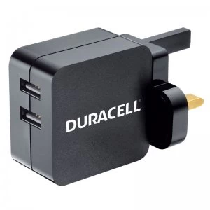Duracell 4.8A Dual USB Mains Charger