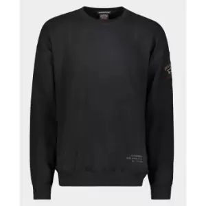 Paul And Shark Patch Crew Sweater - Black