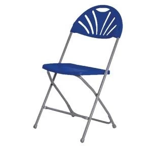 Titan Folding Chair Blue Overall Dimensions W460 x D515 x H870mm