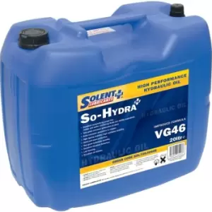 Solent Lubricants Plus - 20LTR So-Hydra VG46 Plus High Performance Hydraulic Oil
