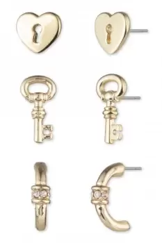 Lauren Ralph Lauren Key Lock Trio Earrings 60572747-5ZU