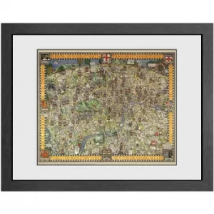 Transport For London Tapestry Map Print