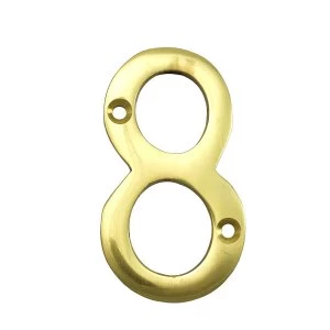Select Hardware Brass House Number 8