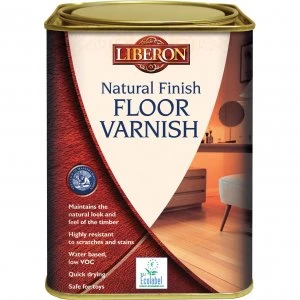 Liberon Natural Finish Floor Varnish 1l Clear Satin