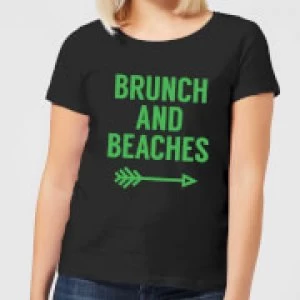 Brunch and Beaches Womens T-Shirt - Black - 3XL