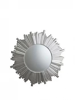 Gallery Herzfeld Round Mirror - Silver