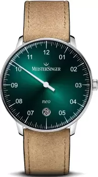 MeisterSinger Watch Neo 36 Green Sunburst