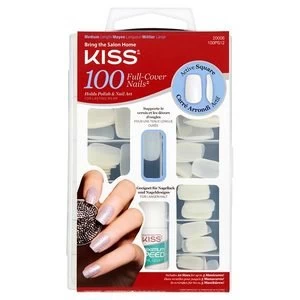 Kiss 100 Nails Active Square Clear