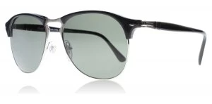 Persol PO8649S Sunglasses Black / Silver 95-58 Polarized 56mm