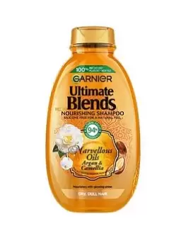 Garnier Ultimate Blends Argan Oil Shiny Hair Shampoo 400ml - wilko