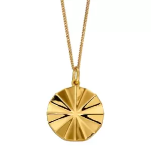Gold Plated Beveled Cut Necklace