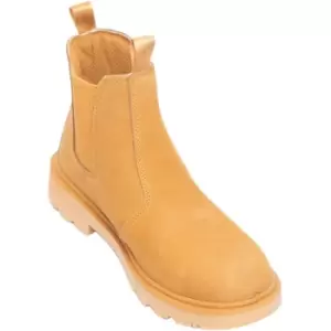 Grafters Mens Grinder Safety Twin Gusset Leather Dealer Boots (12 UK) (Honey Nubuck) - Honey Nubuck
