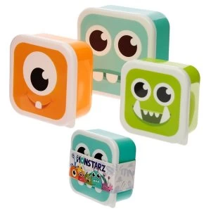 Set of 3 Lunch Boxes - Monstarz Monster