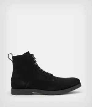 AllSaints Mens Kyle Suede Boots, Black, Size: UK 11/US 12/EU 45