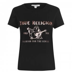 True Religion Buddha T Shirt - 19-0303 Jet Blk
