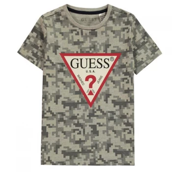 Guess Boys Triangle T-Shirt - Grey FP49