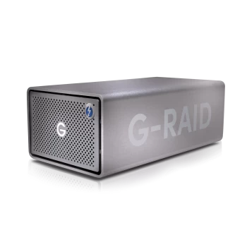 SanDisk Professional 12TB G-RAID 2 SPACE, Grey, 2-bay Storage System - SDPH62H-012T-MBAAD