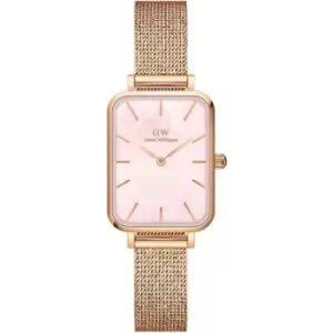 Unisex Daniel Wellington Quadro 20 X 26 Pressed Melrose Rose Gold Mother of Pearl Watch