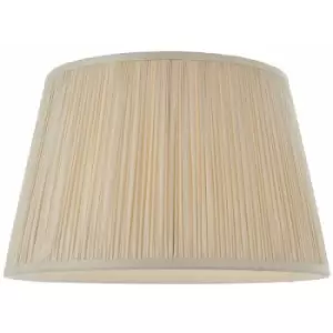 14' Elegant Round Tapered Drum Lamp Shade Oyster Gathered Pleated Silk Cover