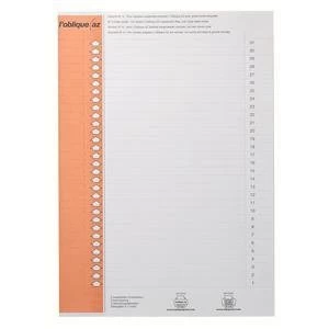Elba Tab Inserts White for Ultimate AZV Lateral Files Pack of 250