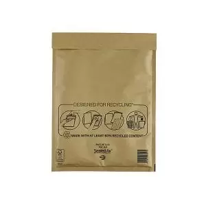 Mail Lite Bubble Postal Bag Gold G4-240x330 Pack of 50 101098096