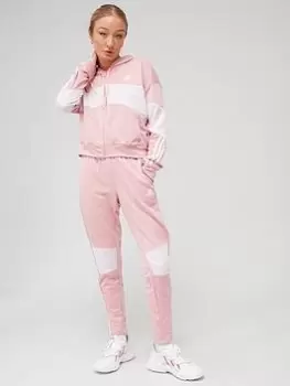 adidas Bold Block Tracksuit - Pink, Mauve, Size S, Women