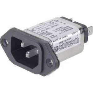 Mains filter IEC socket 250 V AC 10 A 0.35 mH