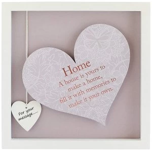 Said with Sentiment Square Heart Frames Home