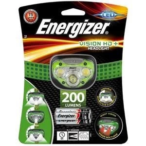 Original Energizer Vision HD Headlight 200 Lumens with 3 x AAA Alkaline Batteries Green