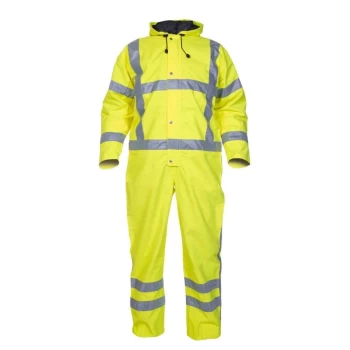 Ureterp SNS High Visibility Waterproof Coverall Saturn Yellow - Size 2XL