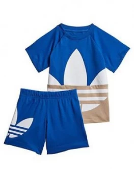 Adidas Originals ChildrenS Big Trefoil Set - Blue