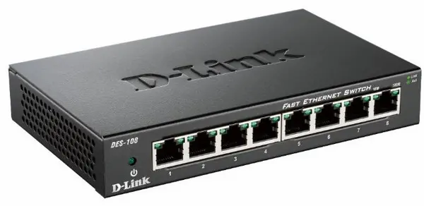 D-Link DES-108 Network switch 8 ports 100 MBit/s DES-108