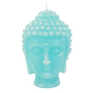 Turquoise Buddha Head Candle