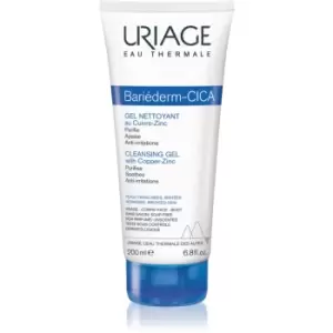 Uriage Bariderm-CICA Cleansing Gel with Copper-Zinc soothing cleansing gel on cracked skin 200ml