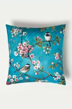 Blue Bird Outdoor Cushion 45 x 45 cm