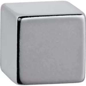 Maul Neodym magnet (W x H x D) 15 x 15 x 15mm Cube Silver 6169396