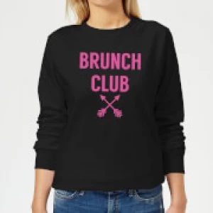 Brunch Club Womens Sweatshirt - Black - 4XL