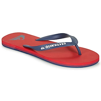 Quiksilver MOLOKAI mens Flip flops / Sandals (Shoes) in Red,7,8,9,10,11,12,13