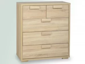 Seconique Cambourne Light Sonoma Oak 32 Chest of Drawers Flat Packed
