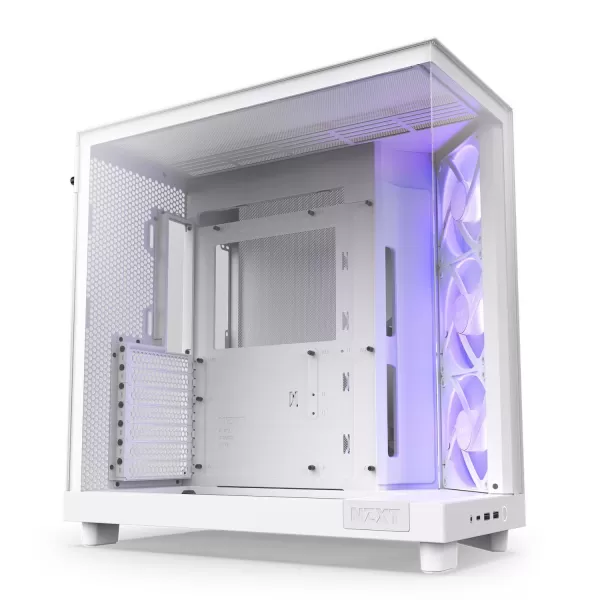 NZXT H6 Flow RGB Mid Tower Case - White