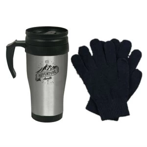 Paladone Products Scott and Lawson Travel Mug and Glove Set