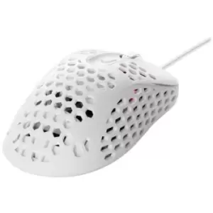 DELTACO GAMING WM85 Gaming mouse Corded Optical White 6 Buttons 400 dpi, 800 dpi, 1200 dpi, 1600 dpi, 3200 dpi, 6400 dpi Backlit