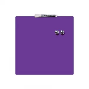 Quartet Magnetic Drywipe Board Square Tile 360X360MM Purple