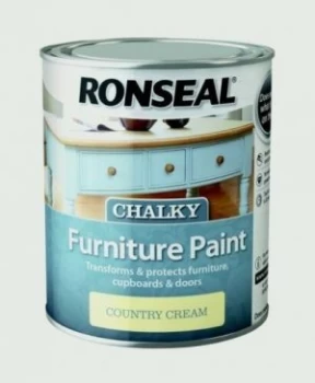 Ronseal Chalky Paint 750ML - Country Cream
