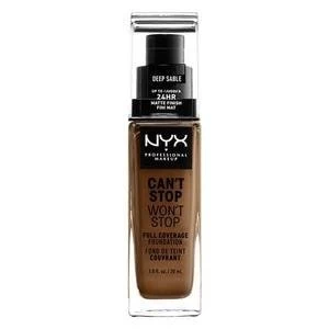 NYX Professional Makeup Cant Stop Foundation Deep Sable