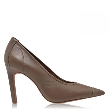 Reiss Lowri Court Shoes - Mid Grey