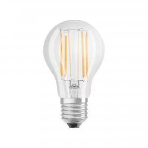 Osram 8W Parathom Clear LED Globe Bulb GLS ES/E27 Very Warm White - 287501-287501