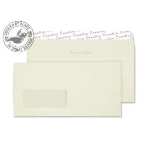 Creative Colour Wallet PS Window Clotted Cream 120gsm DL 114x229