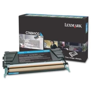 Lexmark C748H1CG Cyan Laser Toner Ink Cartridge